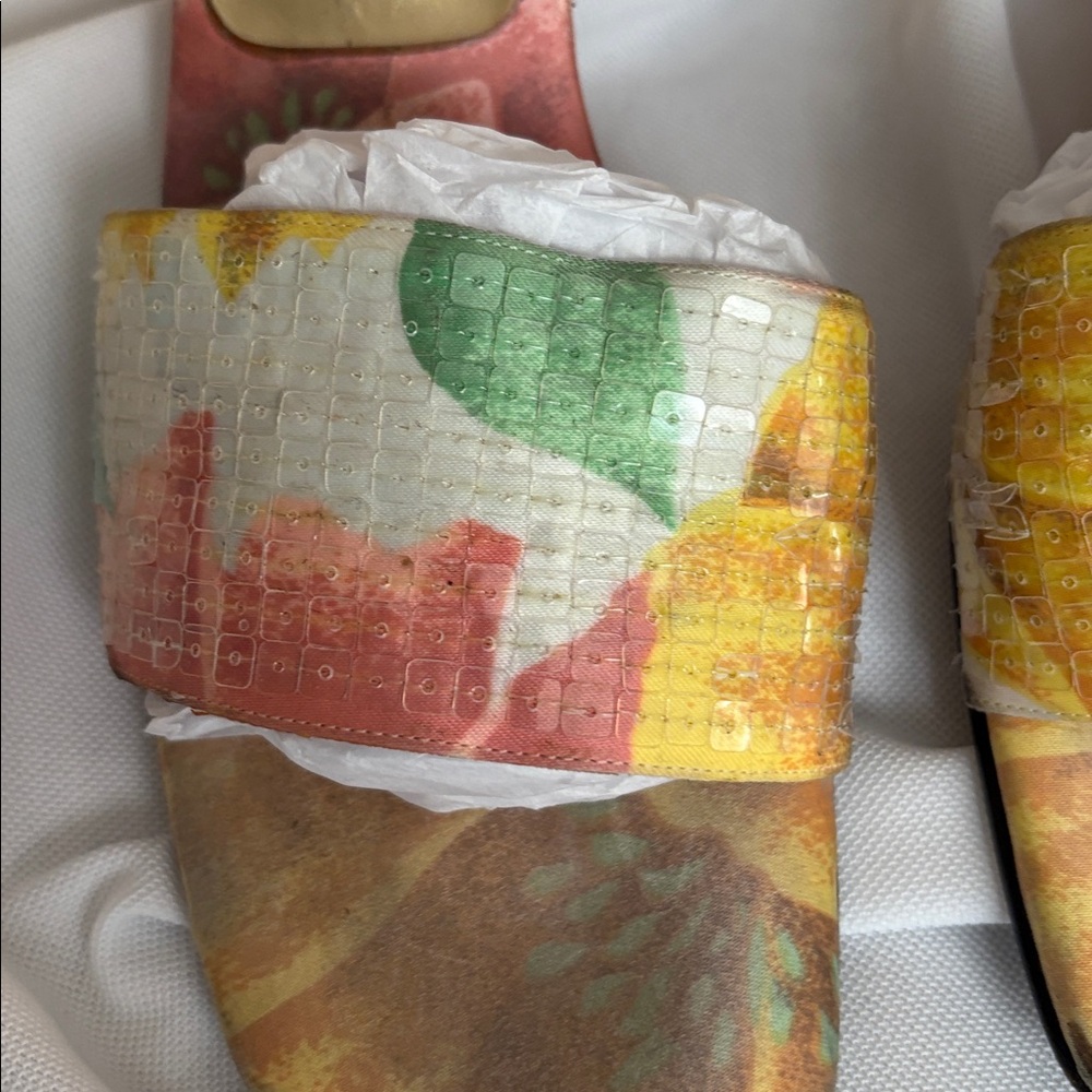 Colorful Open-Toe Sandals - Picture 2 of 5